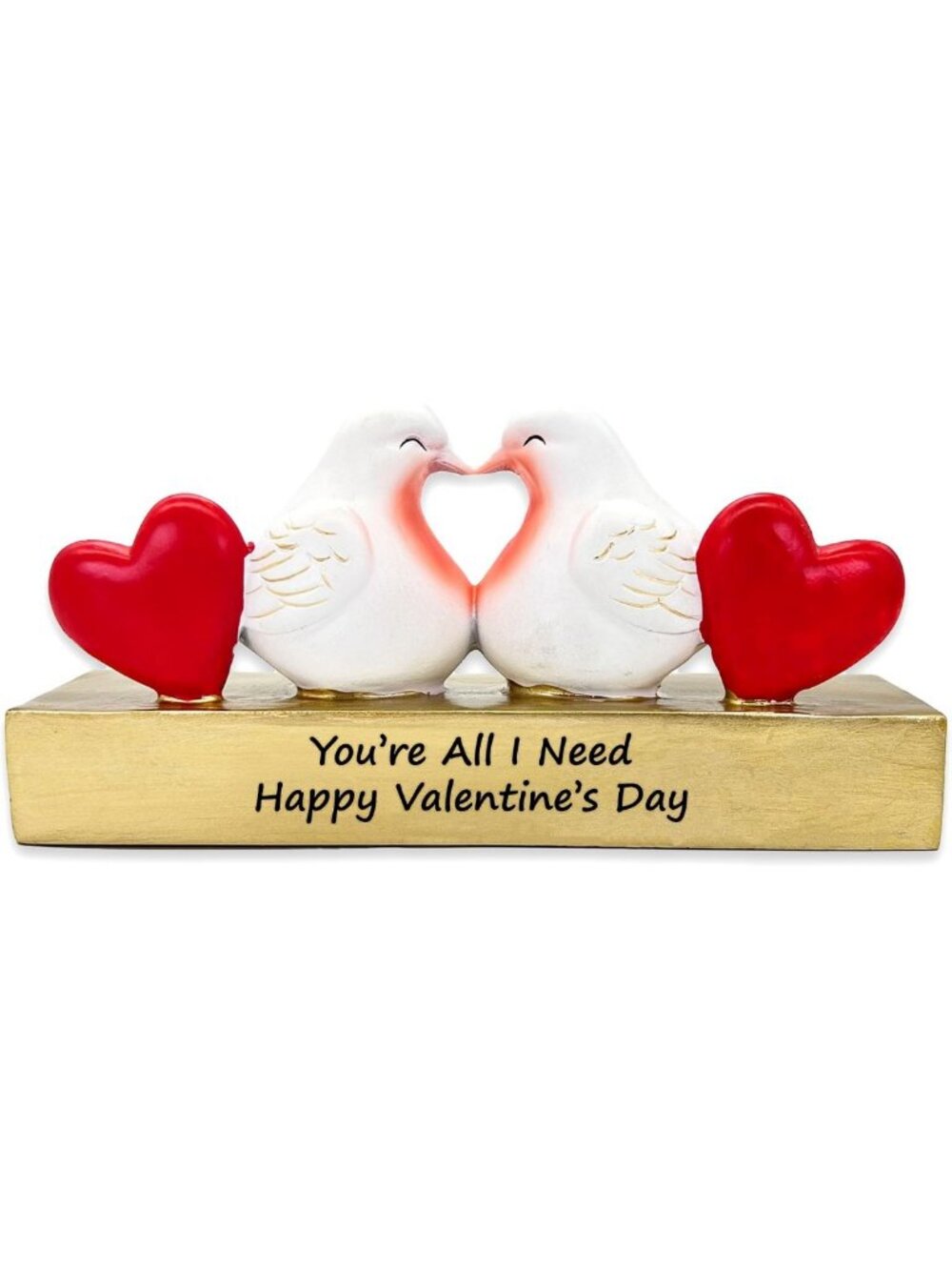 Romantic Love Birds Figurine - Resin Art Decorative Statue for Home Decor